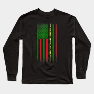 juneteenth flag 2023 Long Sleeve T-Shirt